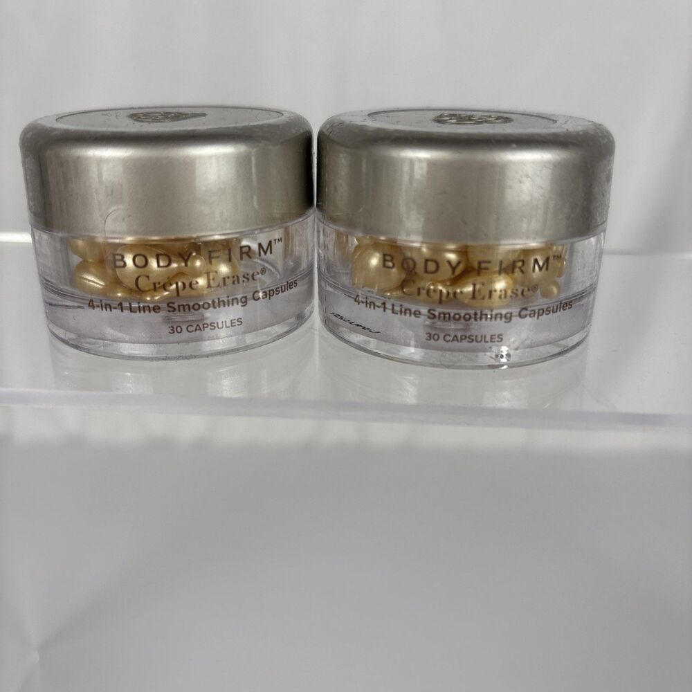 2x New Body Firm Crepe Erase 4-in-1 Line Smoothing Capsules 30 Count Each